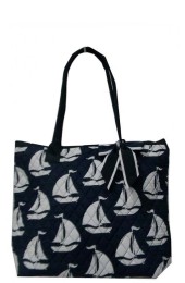 Small Quilted Tote Bag-BDT1515/NAVY